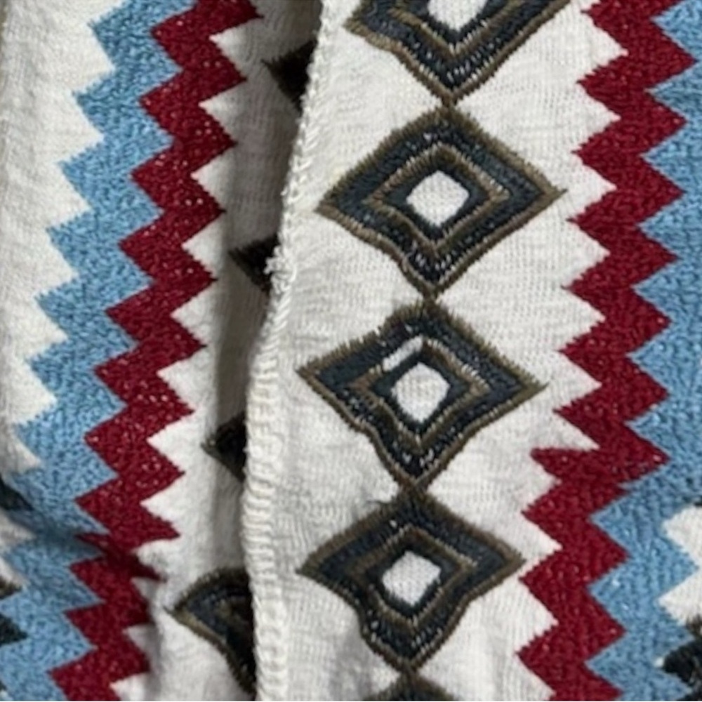 Johnny Was Biya Lela Embroidered Wrap Cardigan Coat Medium Boho Southwestern - Picture 8 of 10